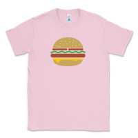 Bubblegum Pink vintage burger print Classic Tee - linhVisuals