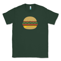 Vintage Burger Print Classic Tee | Teevron