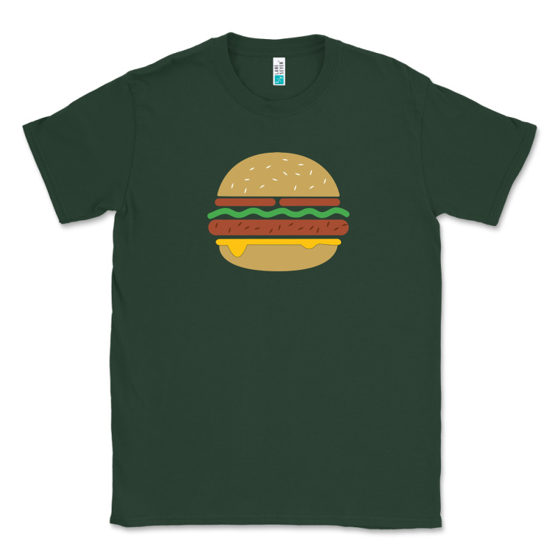 Vintage Burger Print Classic Tee by linhVisuals | Teevron