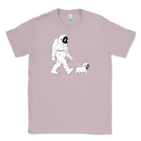 Lilac walking the dog astronaut Classic Tee - linhVisuals