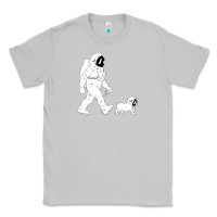 Moon Dust walking the dog astronaut Classic Tee - linhVisuals