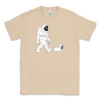 Mushroom walking the dog astronaut Classic Tee - linhVisuals