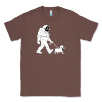 Chestnut walking the dog astronaut Classic Tee - linhVisuals