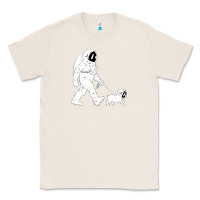 Natural walking the dog astronaut Classic Tee - linhVisuals