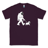 Plum walking the dog astronaut Classic Tee - linhVisuals