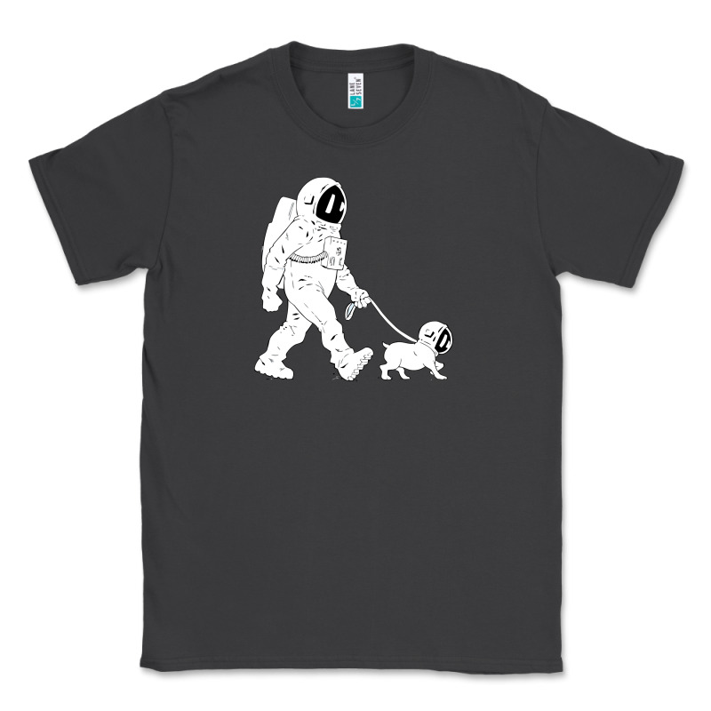 Walking The Dog Astronaut Classic Tee by linhVisuals | Teevron