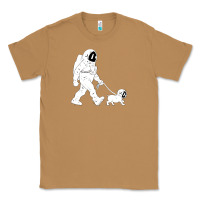 Toasted Coconut walking the dog astronaut Classic Tee - linhVisuals