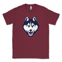 Burgundy wolf head tshirt Classic Tee - linhVisuals
