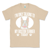 Mushroom boston terrier t  shirtfunny boston terrier dog gift i m only talking Classic Tee - linhVisuals