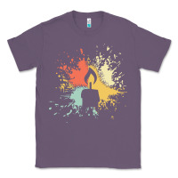 Lavender candle t  shirt c a n d l e i n k s p l a s h t  shirt Classic Tee - linhVisuals