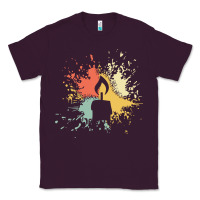 Plum candle t  shirt c a n d l e i n k s p l a s h t  shirt Classic Tee - linhVisuals