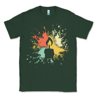 Sports Green candle t  shirt c a n d l e i n k s p l a s h t  shirt Classic Tee - linhVisuals
