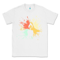 White candle t  shirt c a n d l e i n k s p l a s h t  shirt Classic Tee - linhVisuals