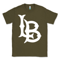 Army Green long beach  the beach Classic Tee - linhVisuals