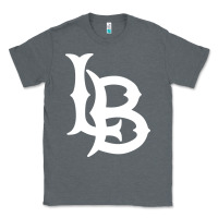 Charcoal Heather long beach  the beach Classic Tee - linhVisuals