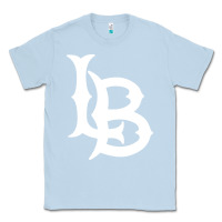 Dusty Blue long beach  the beach Classic Tee - linhVisuals