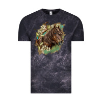 Cloud Black missouri horse floral background Vintage Tee - LillyAllenDesigns
