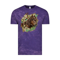 Cloud Purple missouri horse floral background Vintage Tee - LillyAllenDesigns
