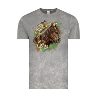 Cloud Rock missouri horse floral background Vintage Tee - LillyAllenDesigns