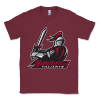 Burgundy manhattanville valiants Classic Tee - linhVisuals