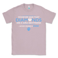 Lilac whoever said that diamonds are a girls best friend never owned a dog Classic Tee - linhVisuals