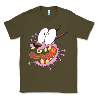 Army Green courage the cowardly dog Classic Tee - linhVisuals