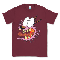 Burgundy courage the cowardly dog Classic Tee - linhVisuals