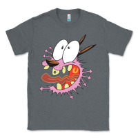 Charcoal Heather courage the cowardly dog Classic Tee - linhVisuals