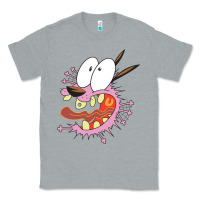 Heather Grey courage the cowardly dog Classic Tee - linhVisuals