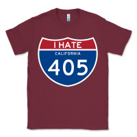 Burgundy los angeles california interstate 405 (i 405) sweatshirt Classic Tee - linhVisuals