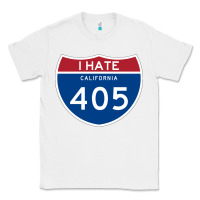 White los angeles california interstate 405 (i 405) sweatshirt Classic Tee - linhVisuals