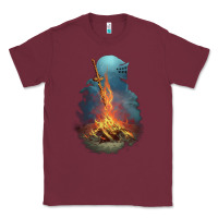Burgundy Souls Bonfire Classic Tee - linhVisuals