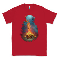 Red Souls Bonfire Classic Tee - linhVisuals