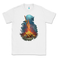 White Souls Bonfire Classic Tee - linhVisuals