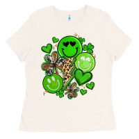 St Patrick's Day Green Smile Ladies Tee | Teevron