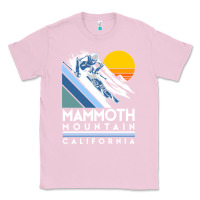 Bubblegum Pink mammoth mountain california retro ski sweatshirt Classic Tee - linhVisuals