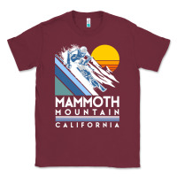 Burgundy mammoth mountain california retro ski sweatshirt Classic Tee - linhVisuals