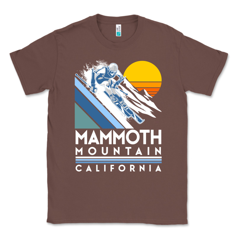 Mammoth Mountain California Retro Ski Sweatshirt Classic Tee by linhVisuals | Teevron