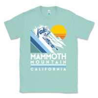 Seafoam mammoth mountain california retro ski sweatshirt Classic Tee - linhVisuals