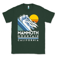 Sports Green mammoth mountain california retro ski sweatshirt Classic Tee - linhVisuals