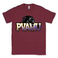 Burgundy Prairie View A&M Panthers And Lady Panthers Rectangle Patch Classic Tee - linhVisuals