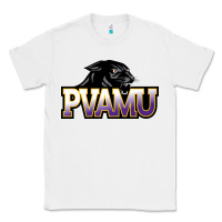 White Prairie View A&M Panthers And Lady Panthers Rectangle Patch Classic Tee - linhVisuals