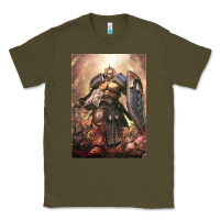 Army Green Warhammer Characters Classic Tee - linhVisuals