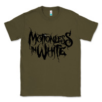 Army Green Motionless In White Classic Tee - linhVisuals