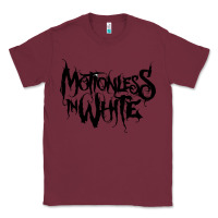 Burgundy Motionless In White Classic Tee - linhVisuals
