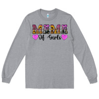 Heather Grey western mama of girls Long Sleeve Tee - Artiststas