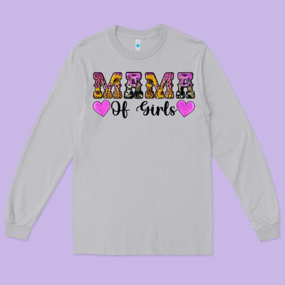 Western Mama Of Girls Long Sleeve Tee Designed By Artiststas
