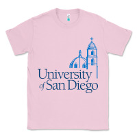 Bubblegum Pink The university of san diego Classic Tee - linhVisuals