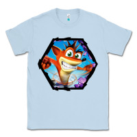Dusty Blue CRASH BANDICOOT LEGENDS Classic Tee - linhVisuals