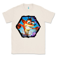 Natural CRASH BANDICOOT LEGENDS Classic Tee - linhVisuals